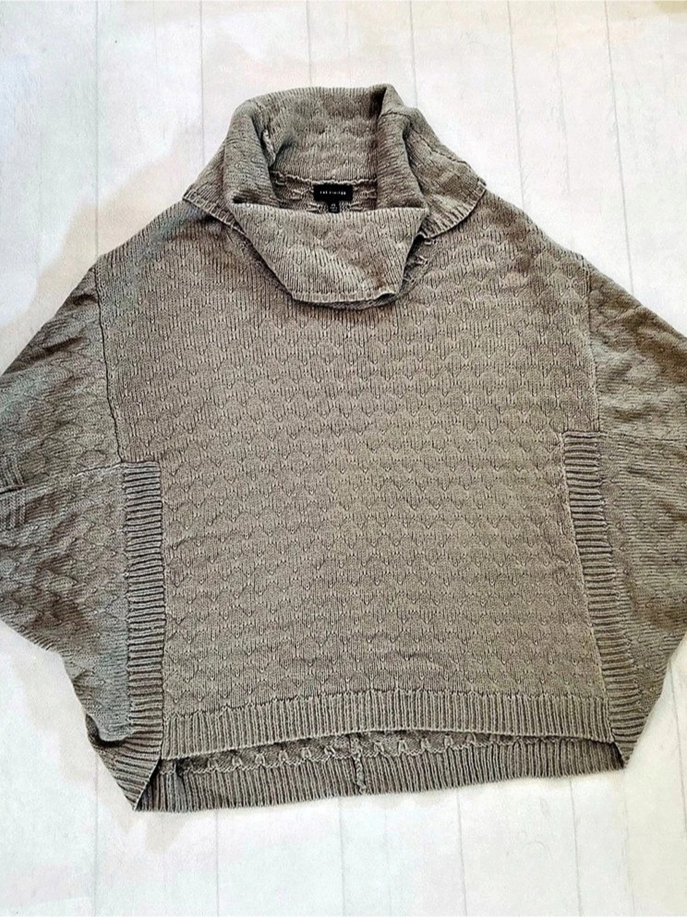 The Limited Cowl Neck Knit Sweater Beige XS